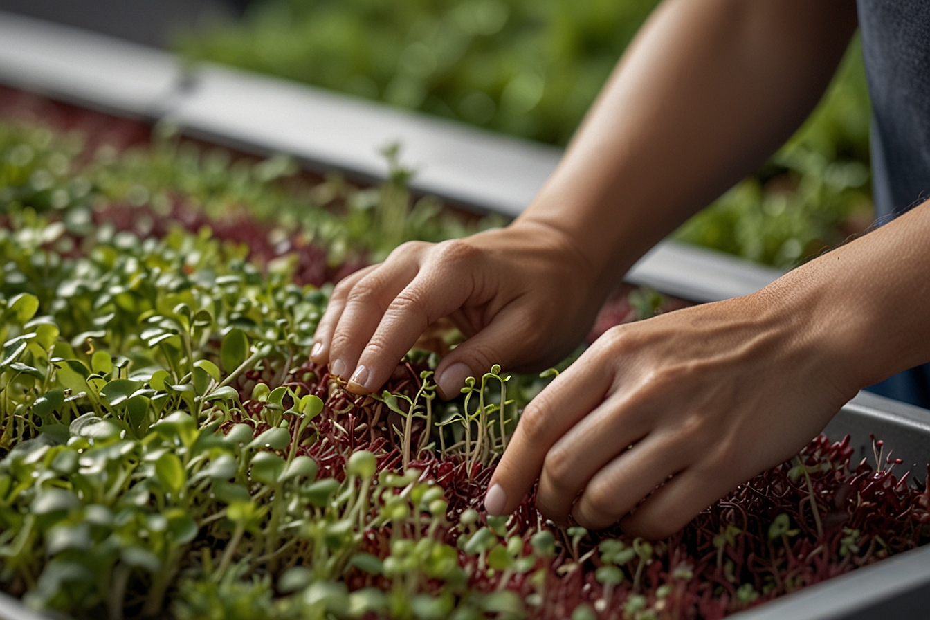 How are microgreens grown?